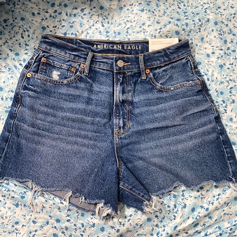 Brand NWT AE Highest rise 90’s boyfriend shorts